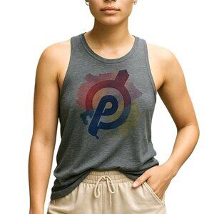 Chaser x Peloton Muscle Tank Top Size XL Sleeveless Crewneck Gray Graphic Active